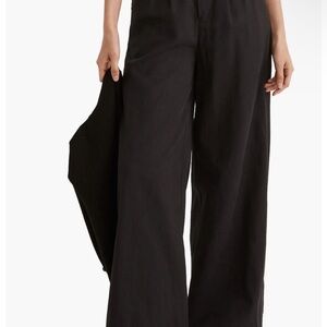 Madewell Black Wide-Leg Pants